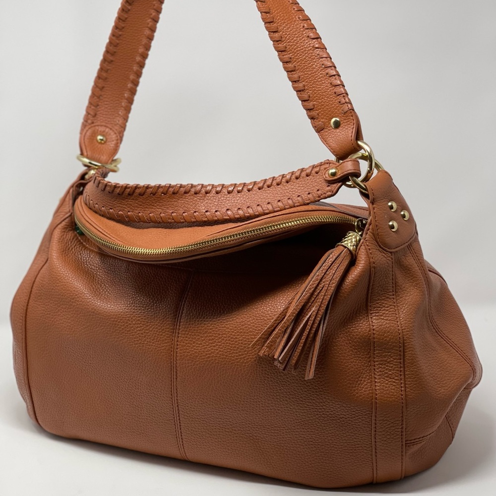 ONNA EHRLICH CAMEL RACHEL HOBO HANDBAG